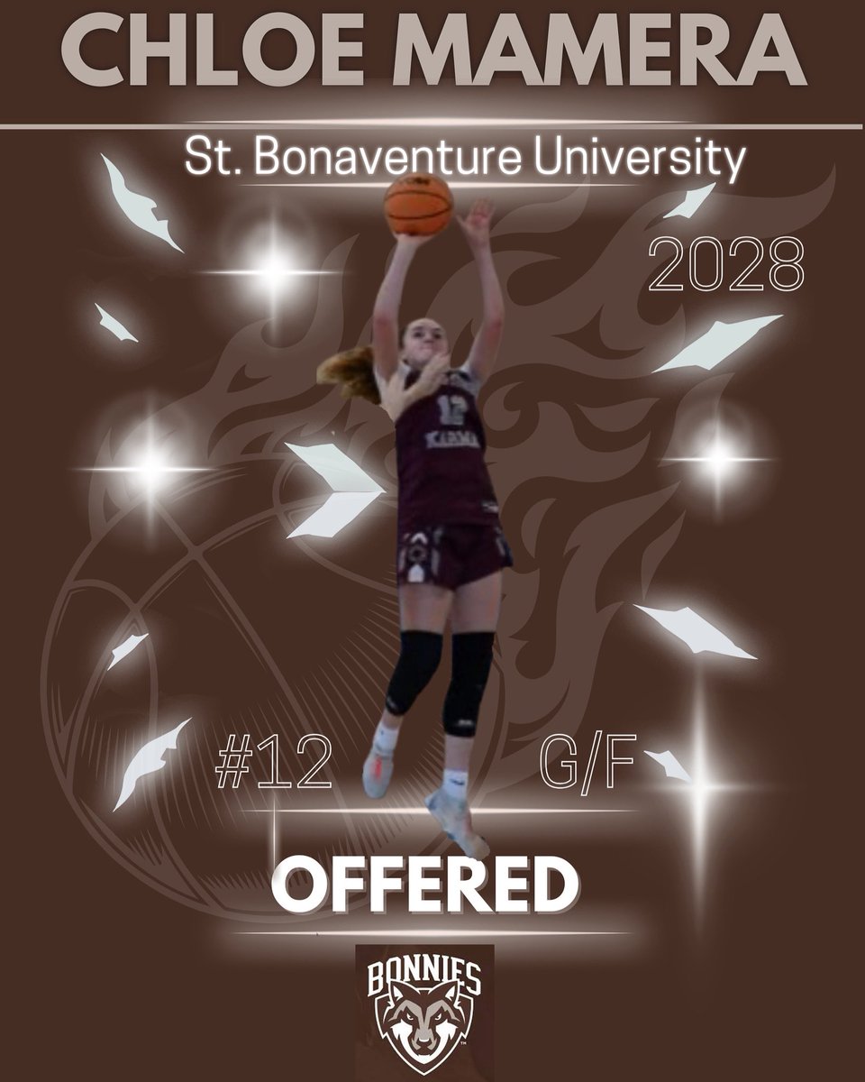 KeystoneKarmaAAU (@aaukarma) on Twitter photo Congrats to Chloe on her offer from St.Bonaventure University!
<a href="/StBonaventure/">St. Bonaventure U</a> <a href="/GoBonnies/">St. Bonaventure Athletics</a> <a href="/BonniesWBB/">Bonnies Women's Basketball</a> <a href="/chloe_mamera/">chloe mamera</a>
#KeystoneKarma #BallisLife #KarmaBasketball #GirlsHoops #AAUBasketball #WomensBasketball #CollegeBasketball #BasketballRecruiting Congrats to Chloe on her offer from St.Bonaventure University!
<a href="/StBonaventure/">St. Bonaventure U</a> <a href="/GoBonnies/">St. Bonaventure Athletics</a> <a href="/BonniesWBB/">Bonnies Women's Basketball</a> <a href="/chloe_mamera/">chloe mamera</a>
#KeystoneKarma #BallisLife #KarmaBasketball #GirlsHoops #AAUBasketball #WomensBasketball #CollegeBasketball #BasketballRecruiting