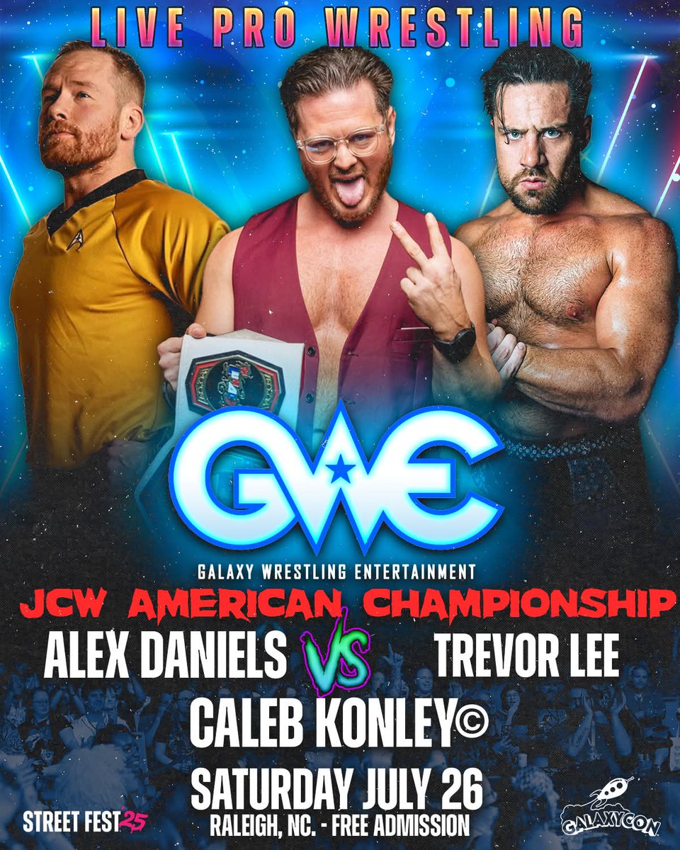 Caleb Konley (@calebkonley) on Twitter photo Another <a href="/jcwlunacy/">Juggalo Championship Wrestling</a> American Title defense this weekend in Raleigh, and it's free.99 don't miss it Another <a href="/jcwlunacy/">Juggalo Championship Wrestling</a> American Title defense this weekend in Raleigh, and it's free.99 don't miss it