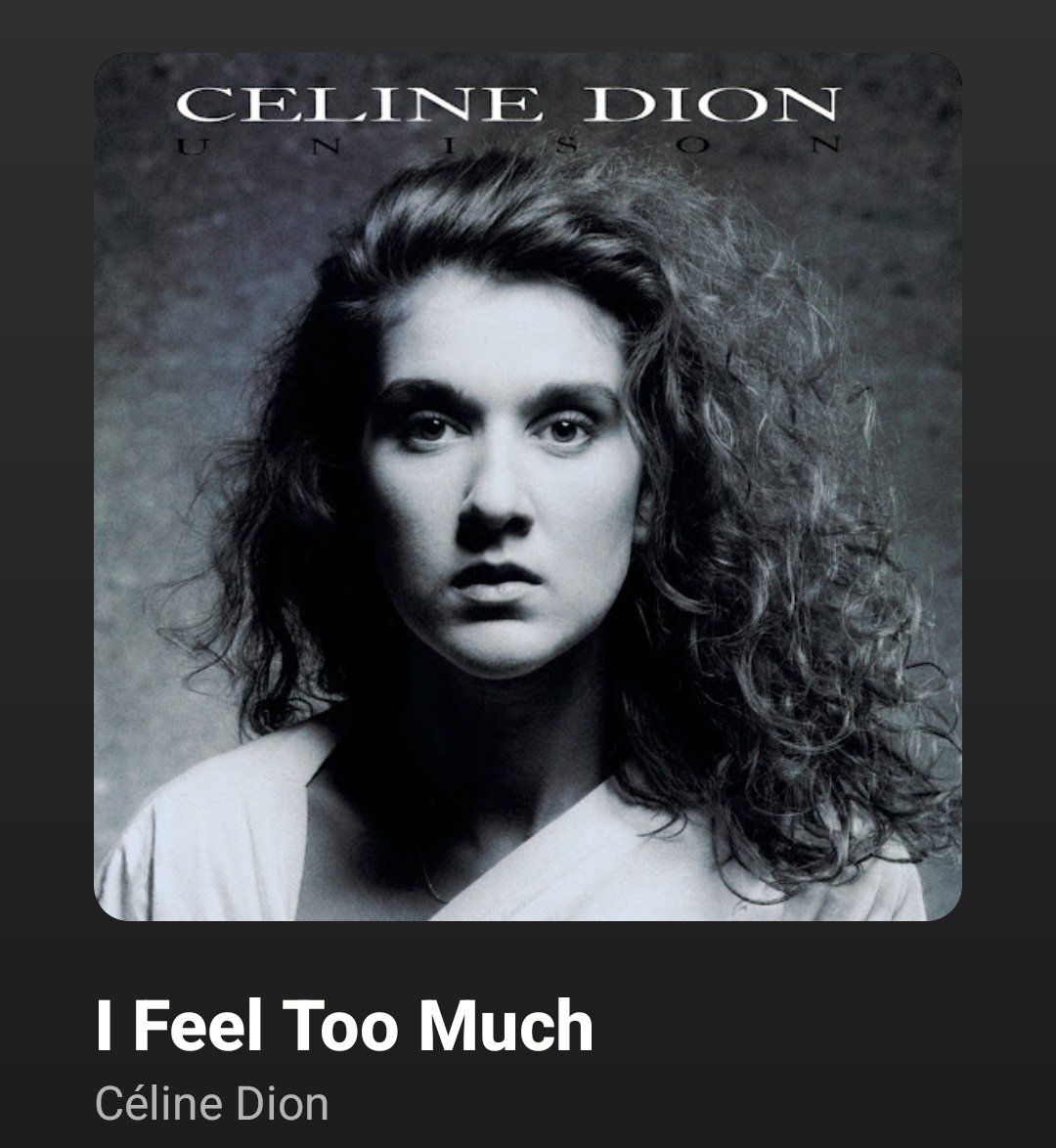 timwoodruff_msc's tweet image. This album is so awesome: Unison by Celine Dion. Stylistically there's a little of everything: pop, rock, love songs, synthwave, funk. Every song is epic.
Favorite songs:
Where Does My Heart Beat Now
I Feel Too Much
Unison
Love by Another Name