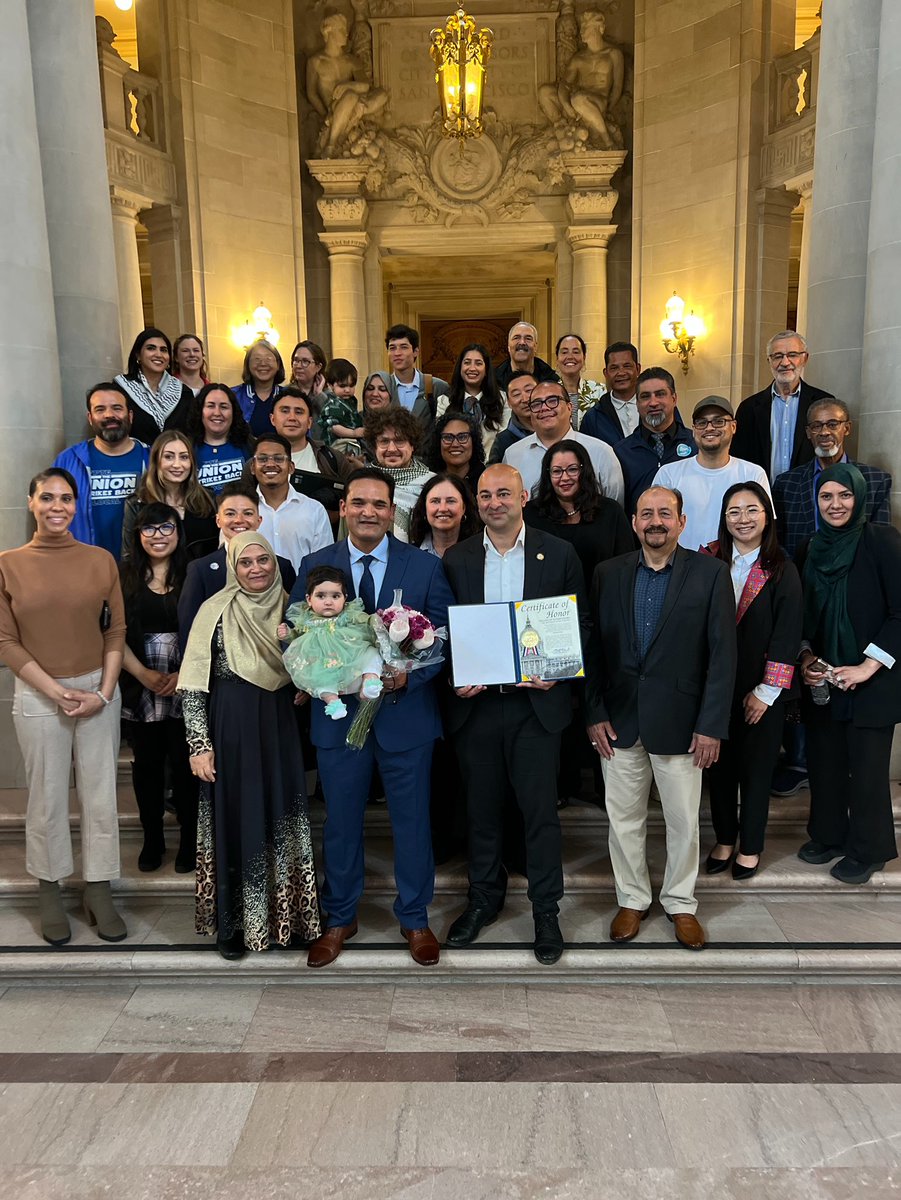 bilalmahmood's tweet image. Today I had the honor of recognizing Muhammad Yasir with a commendation on behalf of the Board for his unwavering service to our city as a public servant, union leader, and community organizer.
From his work through the Department of Public Works to championing worker…