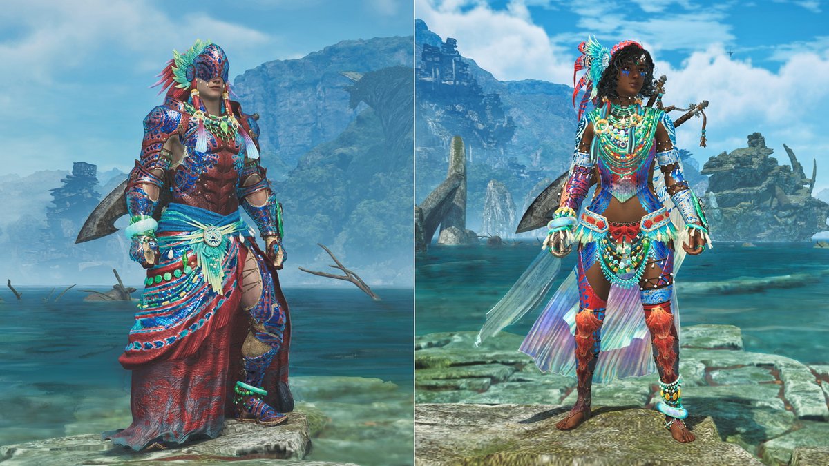 monsterhunter's tweet image. Hunters, a powerful Arch-Tempered Uth Duna has made a splash in the Scarlet Forest as an Event Quest! Be sure to prepare before you take on this formidable Apex monster.
Hunters who best this foe will obtain materials to forge the new Uth Duna γ armor sets!