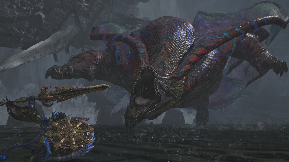 monsterhunter's tweet image. Hunters, a powerful Arch-Tempered Uth Duna has made a splash in the Scarlet Forest as an Event Quest! Be sure to prepare before you take on this formidable Apex monster.
Hunters who best this foe will obtain materials to forge the new Uth Duna γ armor sets!