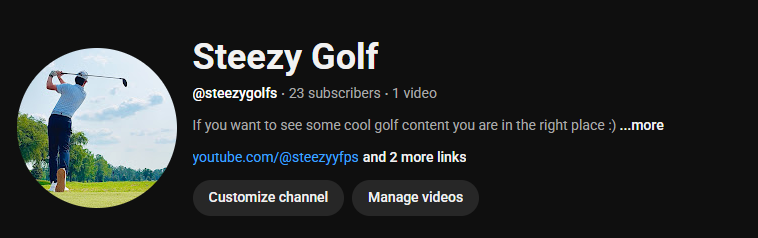 This is something I have thought about for a while now but after some thinking I have decided that I want to start a golf youtube channel! Gaming and youtube has always been something I have loved and I have always had a passion for content.. lets try it with one my hobbies!