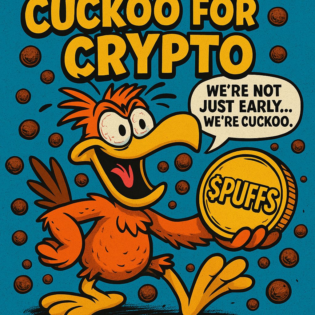 beexshin's tweet photo. CUCKOO FOR CRYPTO.
LAUNCHED COCAPUFF$
https://t.co/vn9XLPhIup https://t.co/2bOcH31aFX