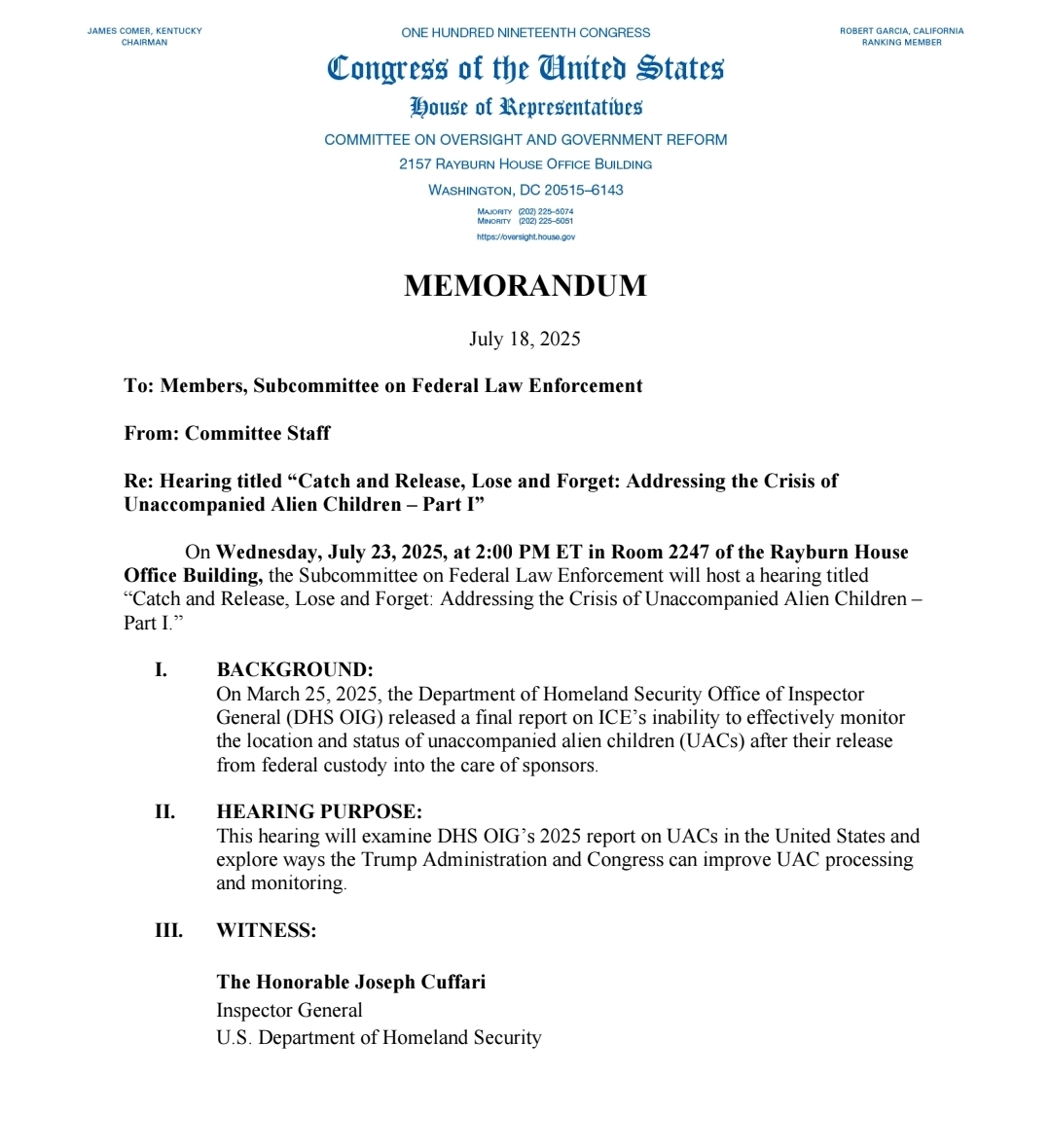 Tara Rodas (@taraleerodas) on Twitter photo 🚨HAPPENING TOMORROW: 7/23/25🚨
<a href="/DHSOIG/">DHS Office of Inspector General</a> Inspector General Joseph Cuffari will testify before Congress about the missing migrant children‼️
What he uncovered is shocking & heartbreaking💔
Here’s what you need to know ⬇️
🧵 🚨HAPPENING TOMORROW: 7/23/25🚨
<a href="/DHSOIG/">DHS Office of Inspector General</a> Inspector General Joseph Cuffari will testify before Congress about the missing migrant children‼️
What he uncovered is shocking & heartbreaking💔
Here’s what you need to know ⬇️
🧵