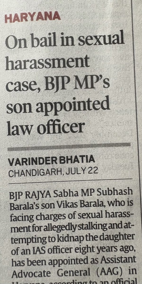 sandythapar's tweet image. This headline says all that is wrong with India and its politicians today (&amp;amp; since last 50 yrs)

No shame or concern for what you &amp;amp; I think