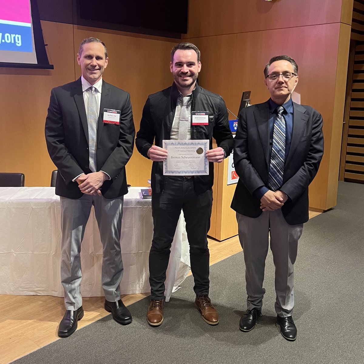 NAASociety's tweet image. Congratulations – Oral Abstract Winners from the 2025 NAA Conference! Junyeon Won (1st place) and Britton Scheuermann (2nd place) delivered stellar trainee oral abstract presentations.