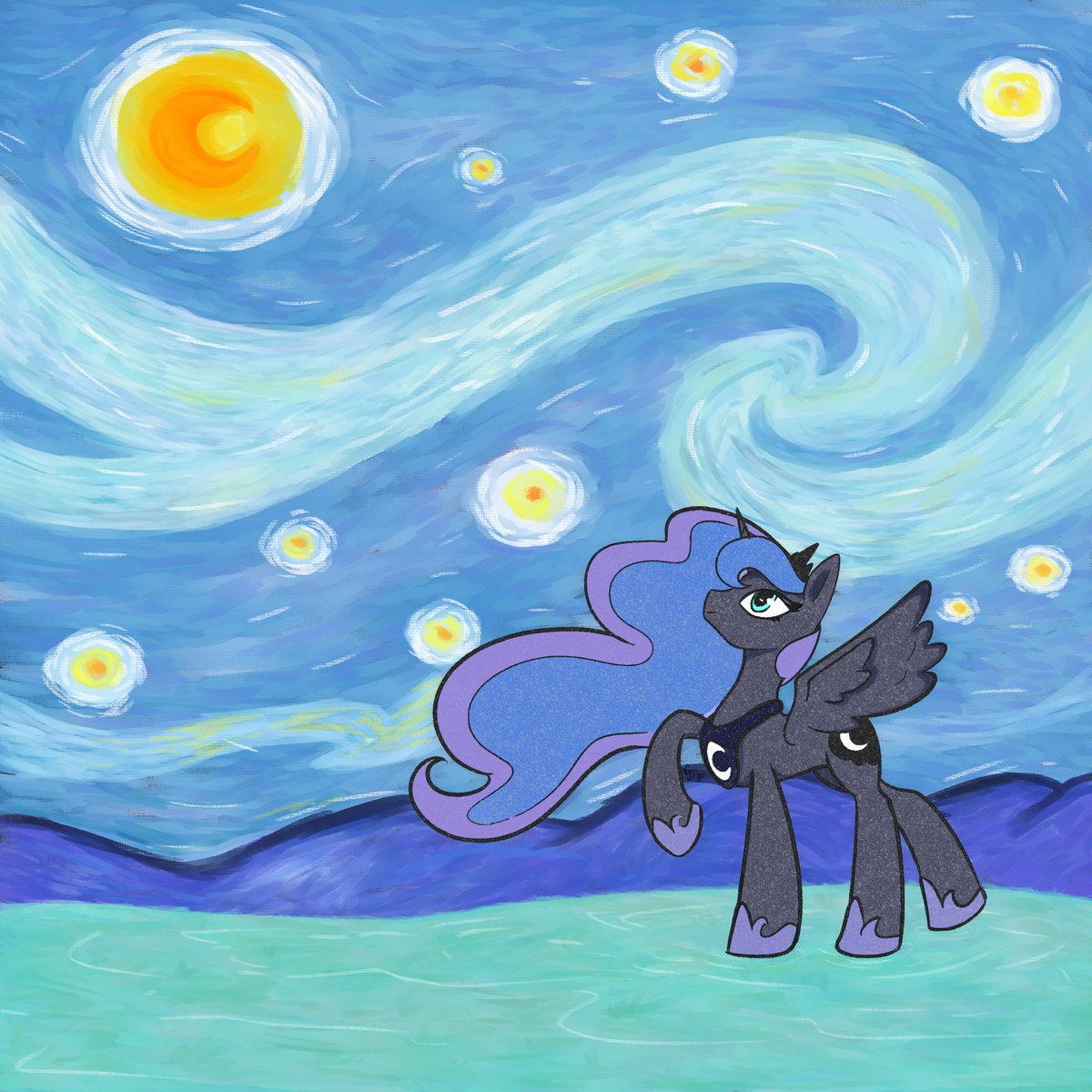 I like starry nights🌟🌙