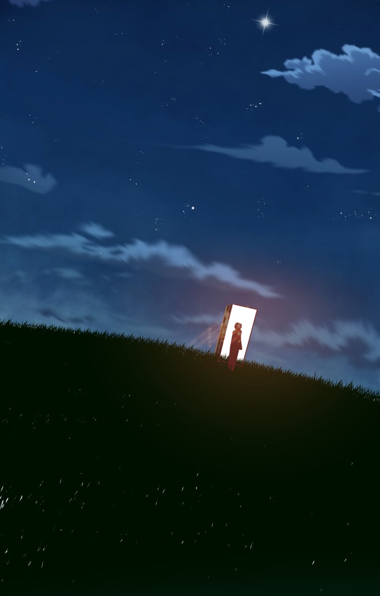 울트라 캐피탈 이번화에 작업했던 장면인데 그리면서 스즈메의 문단속이 떠올랐다.