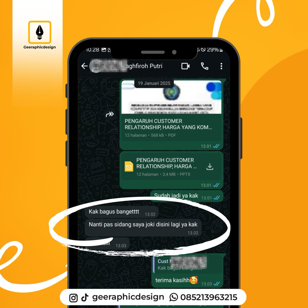 Gunwnsrya's tweet photo. Testi testi !!!
butuh PPT apa hari ini ? semua keperluan bisa ya !
#pptsempro #pptsidang #mediainteraktif #bahanajar #ppthyperlink #pptcanva #pptmorph #pptkeren #pptsekolah #pptkuliah #videoanimasi #canva #editing #jasappt #jokippt https://t.co/oBKkAlA6tn