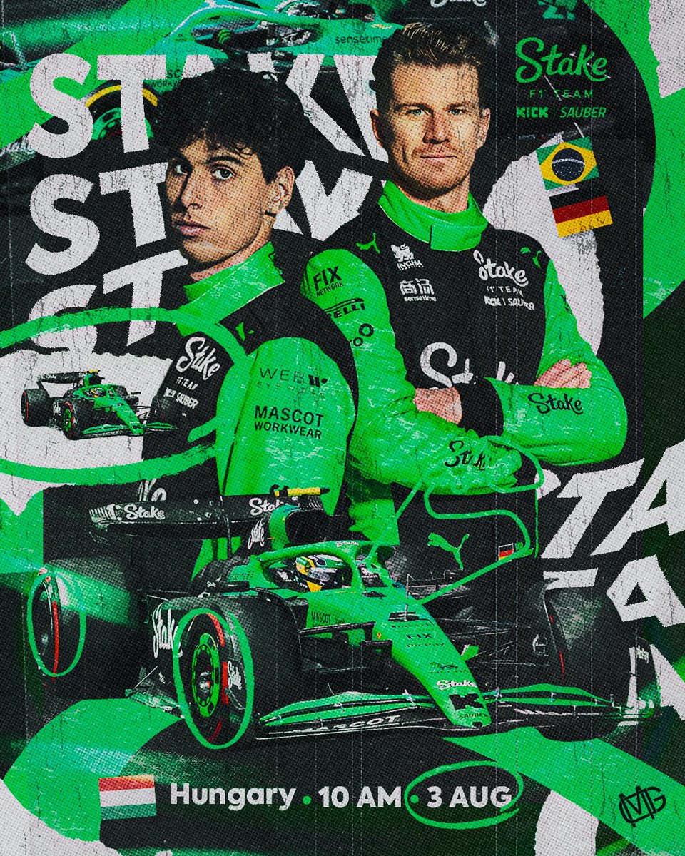 MarcosGDesigner's tweet image. Arte para o grande prêmio da Hungria 🇭🇺
🖌️🎨
#sf1tkshungariangp #StakeF1Team #F1Design #GabrielBortoleto #hulkenberg #Formula1