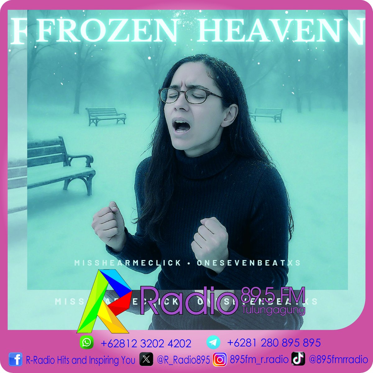 R_Radio895's tweet image. FRIENDS – Frozen Heaven is an emotional collaboration between MissHearMeClick and Indian producer onesevenbeatxs, was released on May 26, 2025.
Listen single “Frozen Heaven” by MissHearMeClick & onesevenbeatxs only on 89.5 FM R-RADIO, Hits and Inspiring You.