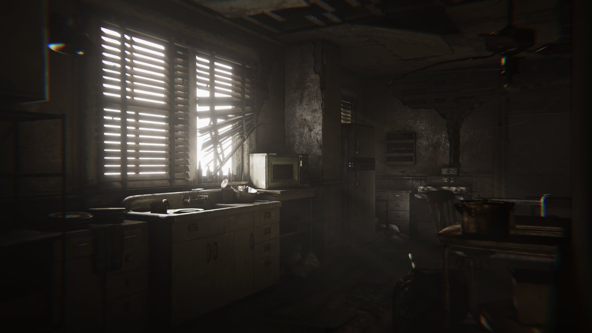 AuroraThePigeon's tweet image. So usually I don't post about these things too often but I recently published a port of the Guest House kitchen from RE7, with full support for Light Volumes 2.0!
#VRChat #VRChatPhotography