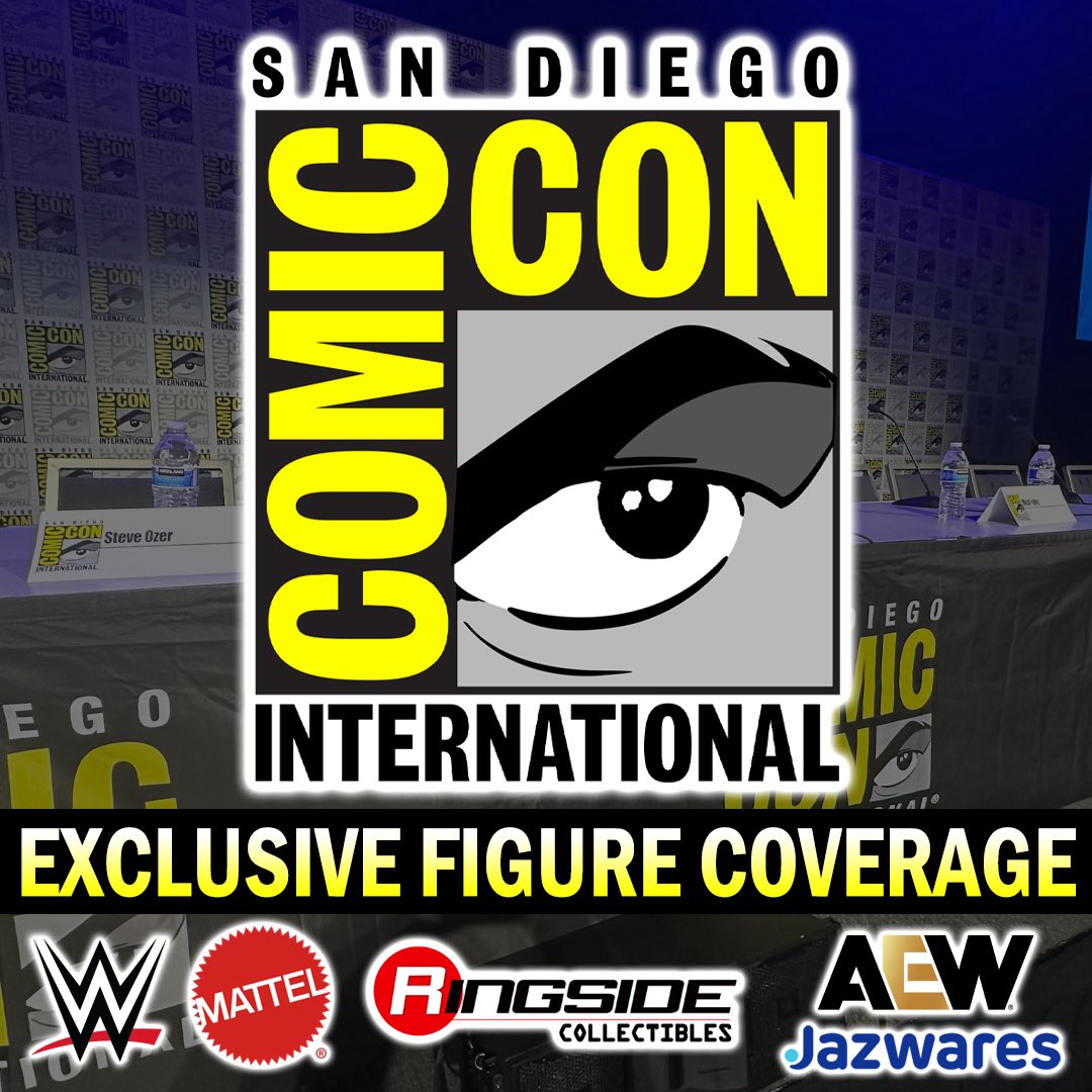 RingsideC's tweet image. LESS THAN 24 HOURS UNTIL THE OFFICIAL START OF SDCC 2025! 🤩🎉
Follow us for all your @Mattel @WWE and @Jazwares @AEW Wrestling Figure Coverage & More!
And keep a look out for Pre-Orders! 👀
Coming soon to WrestlingFigures.com
#RingsideCollectibles #WrestlingFigures…