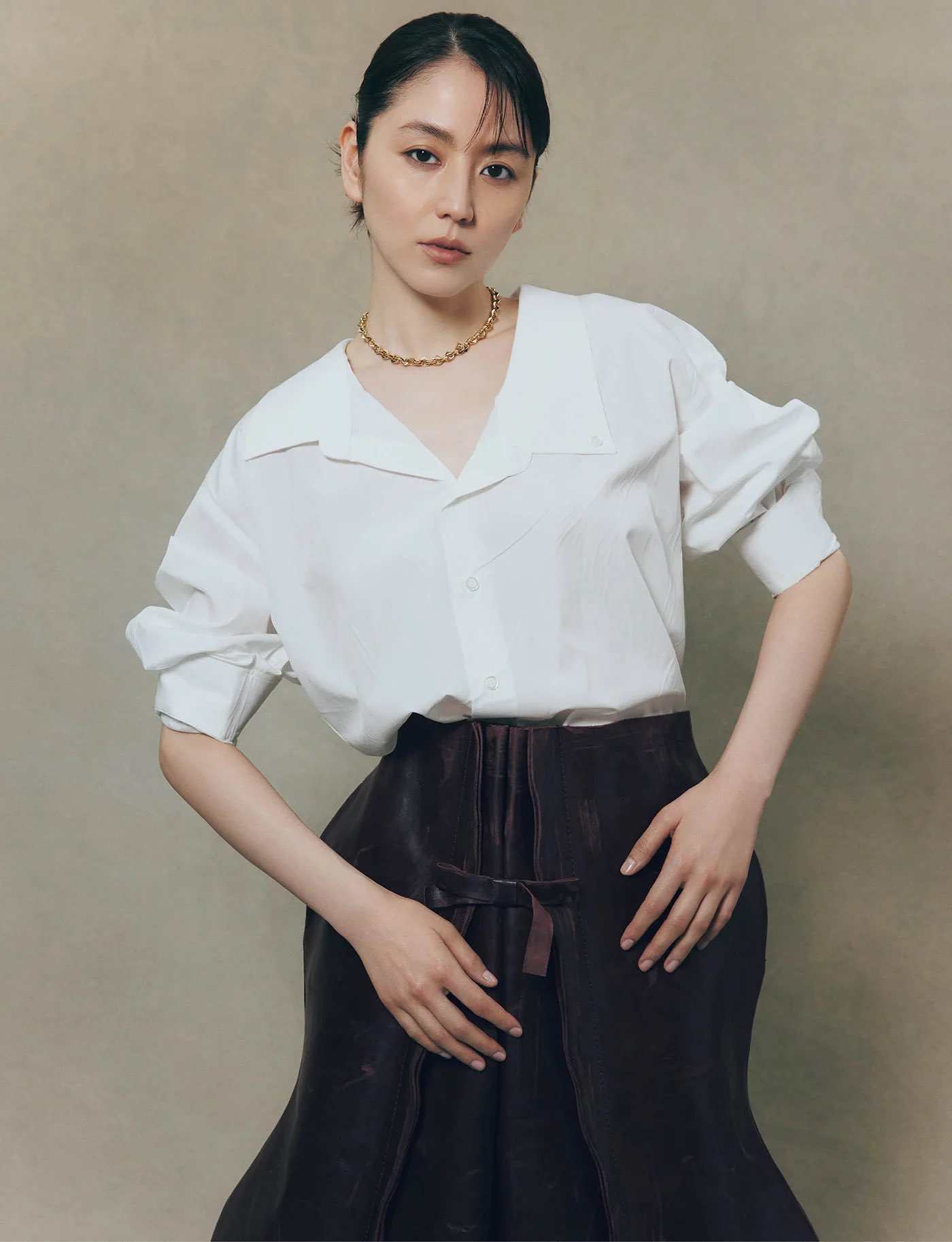 クロエ☆2025☆バナナTシャツ☆長澤まさみ☆XS BAZAAR 2025年6月号 #長澤まさみ #masaminagasawa