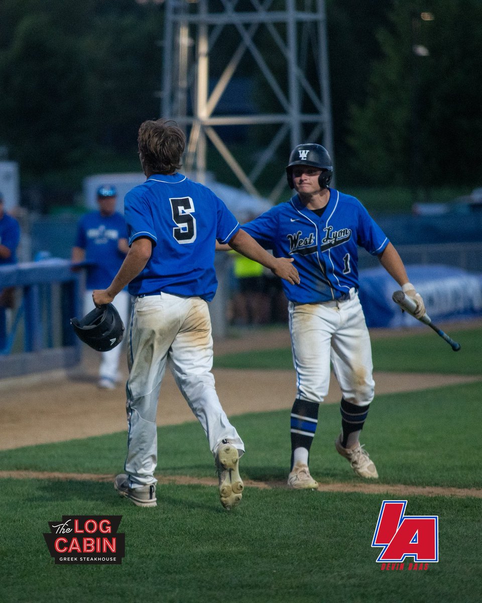 iabaseball1's tweet image. END 5 (Carroll📍)
West Lyon - 1
Pleasantville - 3
The Wildcats claw back with some small-ball to cut the deficit in half, but the Trojans regain their two run lead with an extra basehit!
Powered by Log Cabin Steakhouse🥩
#IAbaseball X #iahsbsb