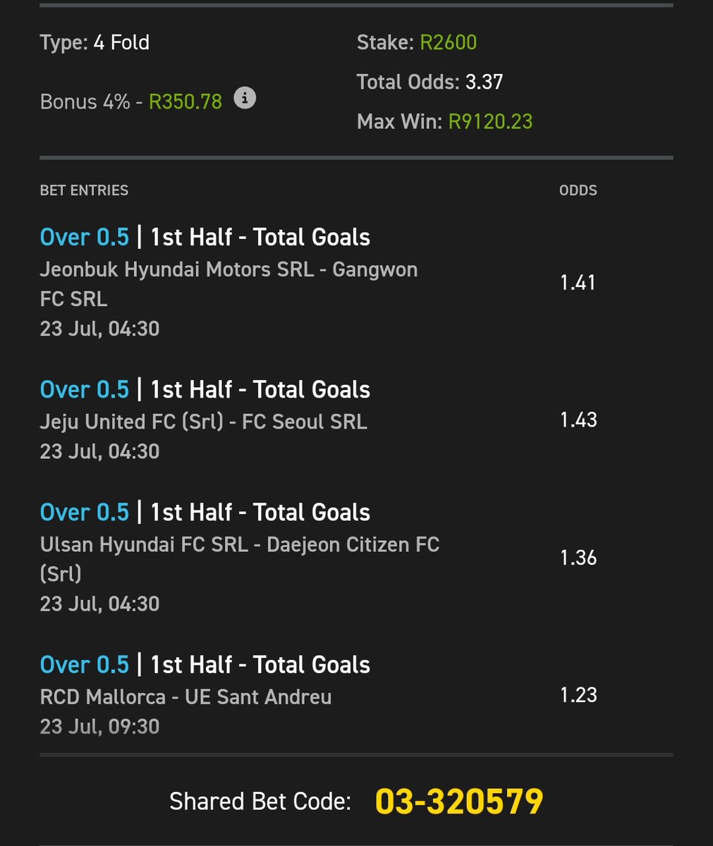 MASTER GIFT (@mastergift1) on Twitter photo 😜Win this⚽ 9K🍏💰🔥
⚽Bet Slip Code : 320579
Get R50 Sign Up Bonus + 25 Bonus Spins when u use my promo code👉GIFT50 😝No Deposit Required
🔥Register Easybet 💛 click here👇
ebpartners.click/o/dUrEqT
Promo Code : GIFT50
18 + T&CS Apply <a href="/Easybet_SA/">Easybet South Africa</a> 😜Win this⚽ 9K🍏💰🔥
⚽Bet Slip Code : 320579
Get R50 Sign Up Bonus + 25 Bonus Spins when u use my promo code👉GIFT50 😝No Deposit Required
🔥Register Easybet 💛 click here👇
ebpartners.click/o/dUrEqT
Promo Code : GIFT50
18 + T&CS Apply <a href="/Easybet_SA/">Easybet South Africa</a>