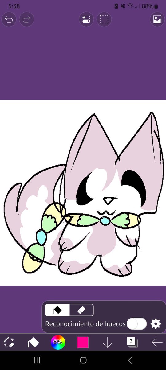 Wendu_UvaMorada's tweet image. Cosa extraña que hice, no se que es pero le diré gato deforme