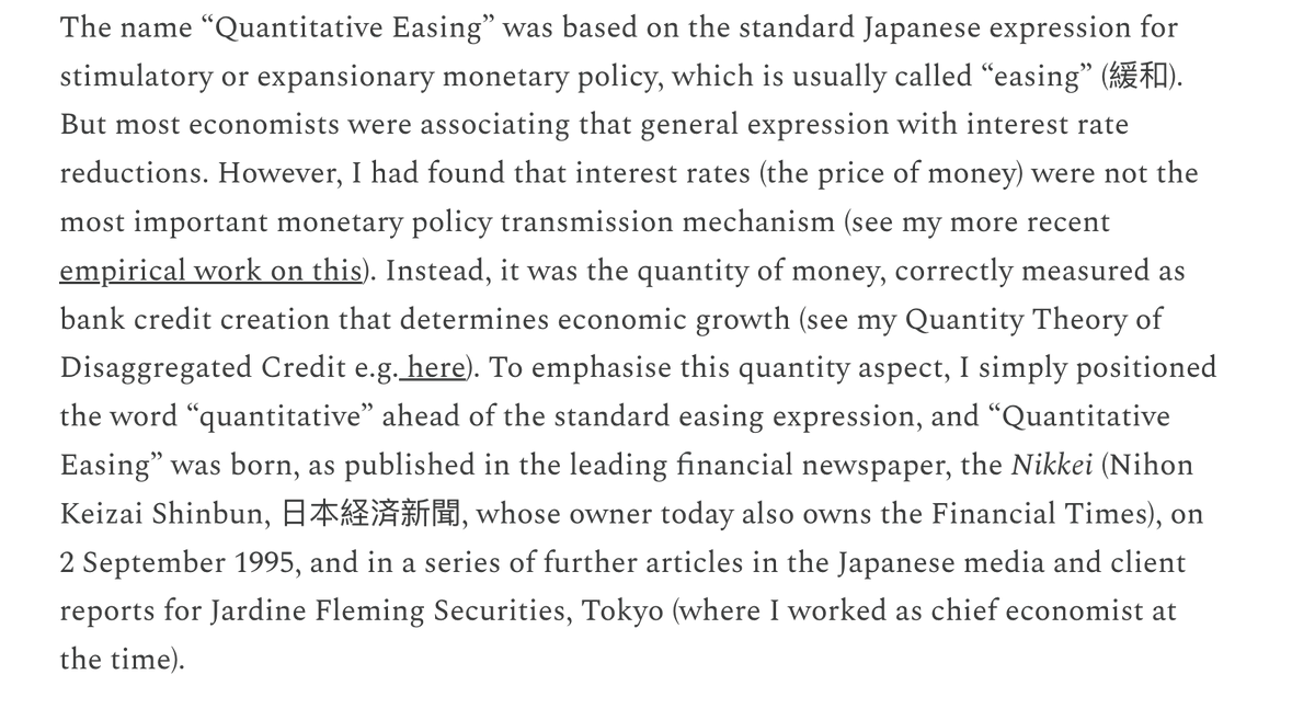 VeriDelisi | Data for the Crazy,Crazy for The Data (@veridelisi) on Twitter photo “Quantitative Easing” was born on 2 September 1995
Link:rwerner.substack.com/p/japanese-les…
<a href="/DrRichardWerner/">Dr. Richard A. Werner</a> “Quantitative Easing” was born on 2 September 1995
Link:rwerner.substack.com/p/japanese-les…
<a href="/DrRichardWerner/">Dr. Richard A. Werner</a>