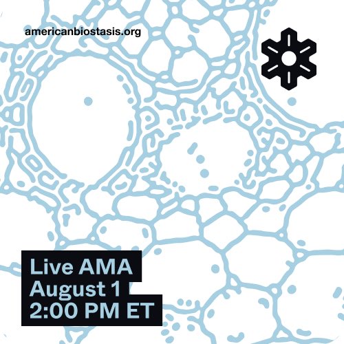 American Biostasis Foundation (@abfndn) on Twitter photo Join us August 1st at 2:00 PM ET for a live AMA with American Biostasis Foundation founders <a href="/emilkendziorra/">Emil Kendziorra, M.D.</a> and <a href="/kaimicahmills/">Kai Micah Mills</a>. 🧊 Join us August 1st at 2:00 PM ET for a live AMA with American Biostasis Foundation founders <a href="/emilkendziorra/">Emil Kendziorra, M.D.</a> and <a href="/kaimicahmills/">Kai Micah Mills</a>. 🧊