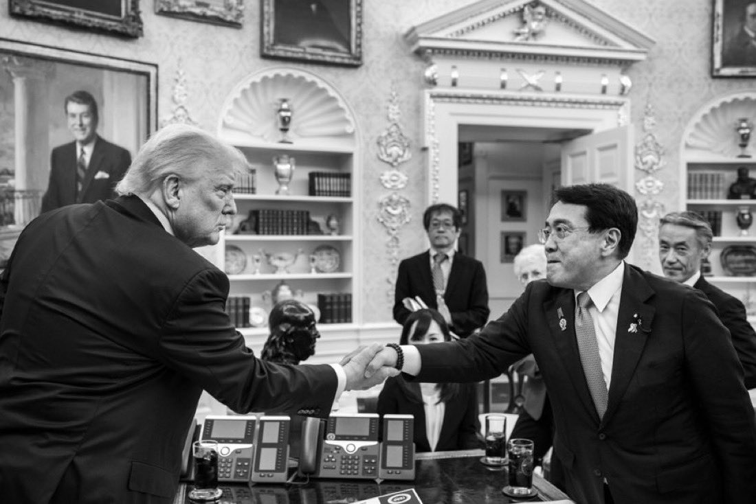 BraydenRFalls's tweet image. President Trump just completed a HUGE deal with Japan.
$550 billion committed.
We will no longer be cheated and scammed by foreign countries and their governments.
The President is truly making America great again.