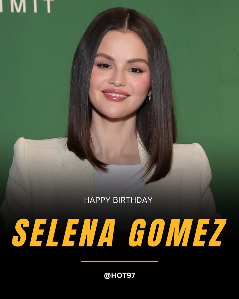 Happy birthday to #SelenaGomez 🎉🎂
<a href="/selenagomez/">Selena Gomez</a>