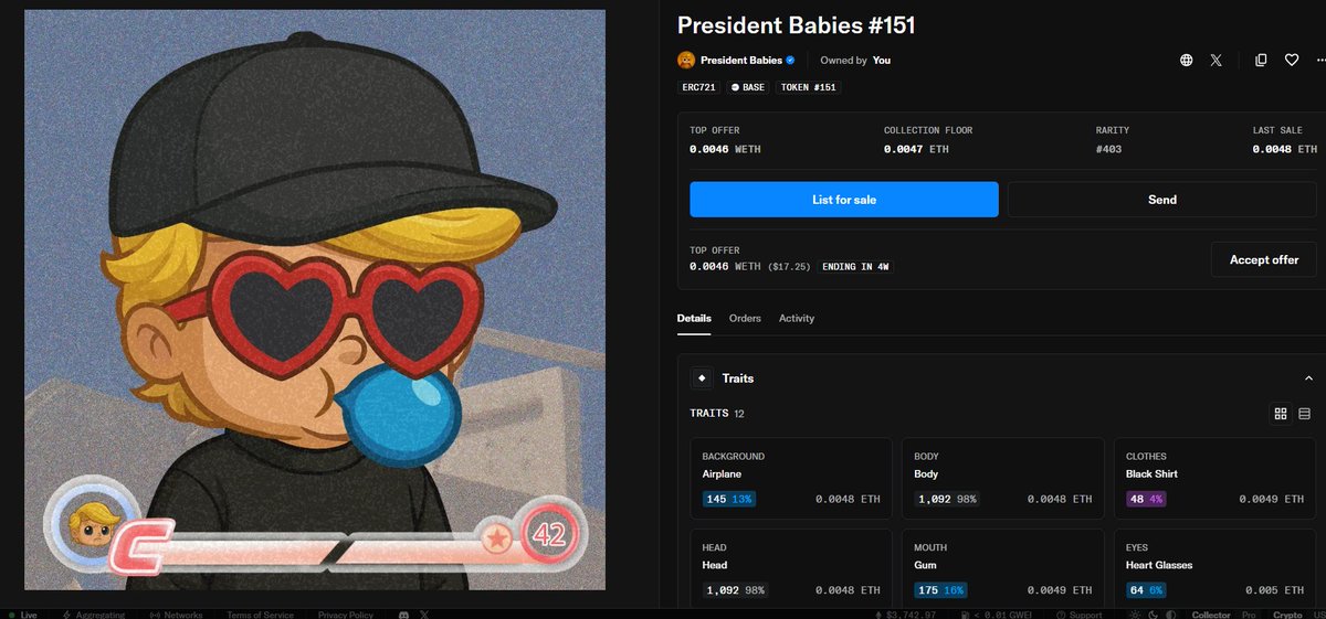 I just bought it, it's cool, right?
<a href="/opensea/">OpenSea</a>