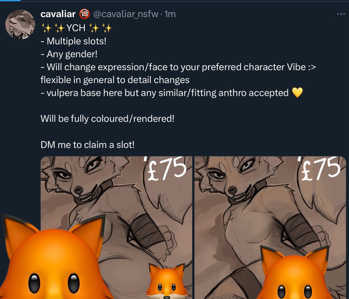 YCH up on the nsfw account :> ! /sweat 💦 

for now I sleep 💛💛