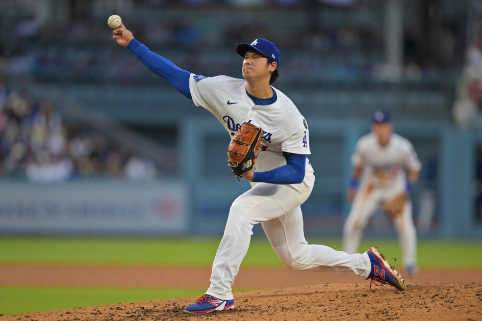 raf0rtega's tweet photo. Shohei Ohtani made MLB history by allowing a homer, then hitting his own two-run blast in the first inning as the Dodgers beat the Twins 5-2!   https://t.co/WvvBTiPCS6 https://t.co/uWhZD9aLOc