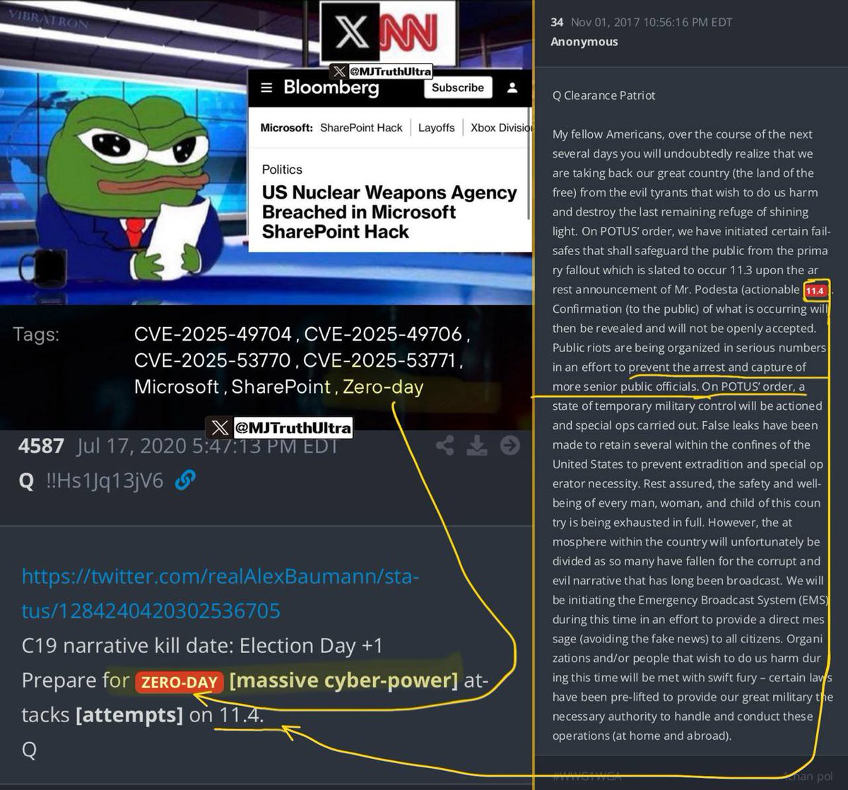MelissaRedpill's tweet image. Stay calm… eyes on 👀
🚨 US Nuclear Weapons Agency Hacked, reportedly by China
🔻CHECK THIS OUT…
- The attack began around July 18-20, 2025, with hackers exploiting a “ZERO-DAY” flaw allowing unauthorized access and remote code execution on on-premises SharePoint servers…