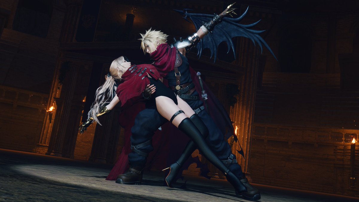 VxSapphire's tweet image. I got a comment that Aerith's mod would look good with KH Cloud and right they were. Right. They. Were.