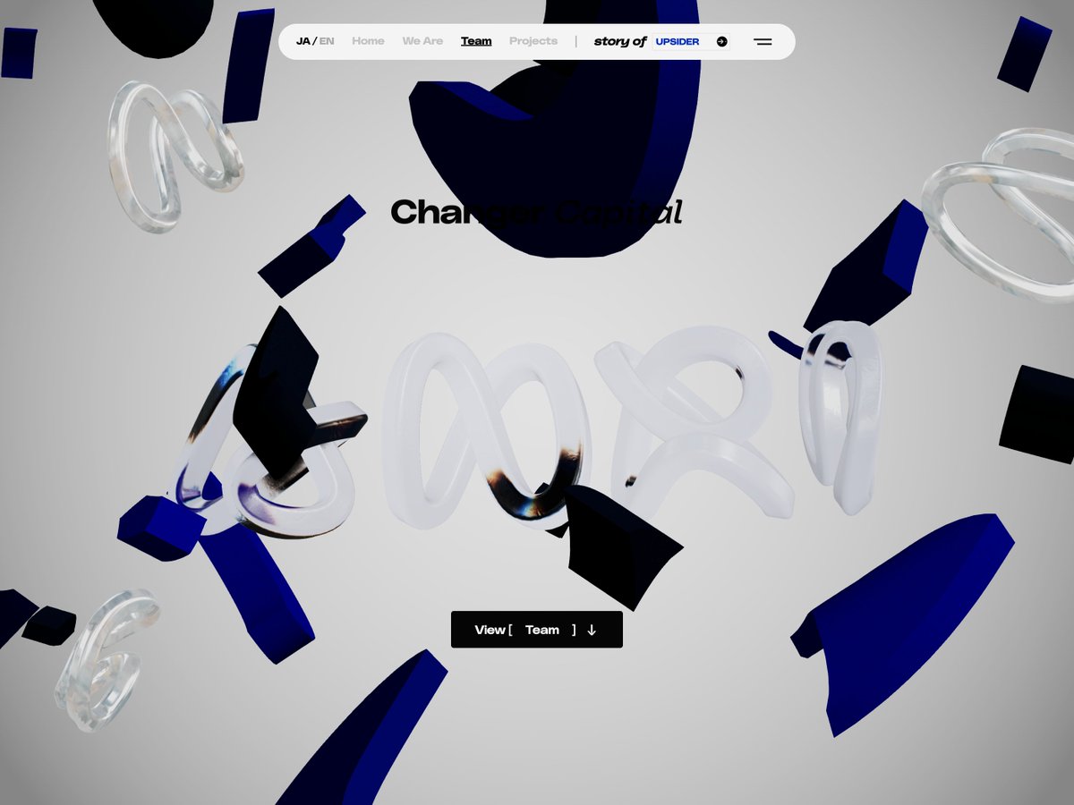 s5style's tweet image. Changer Capital ANRI
s5-style.com/10605/

/// ここがハイクオリティ ///
1⃣ 空間を浮遊する3Dオブジェクト
2⃣ 回転に連動して変化するテクスチャーの質感
3⃣ 世界感にテイストを合わせた図版アニメーション
4⃣ 3D状にレイアウトされた動画サムネイル

#s5style #Webデザイン #ひとこと紹介