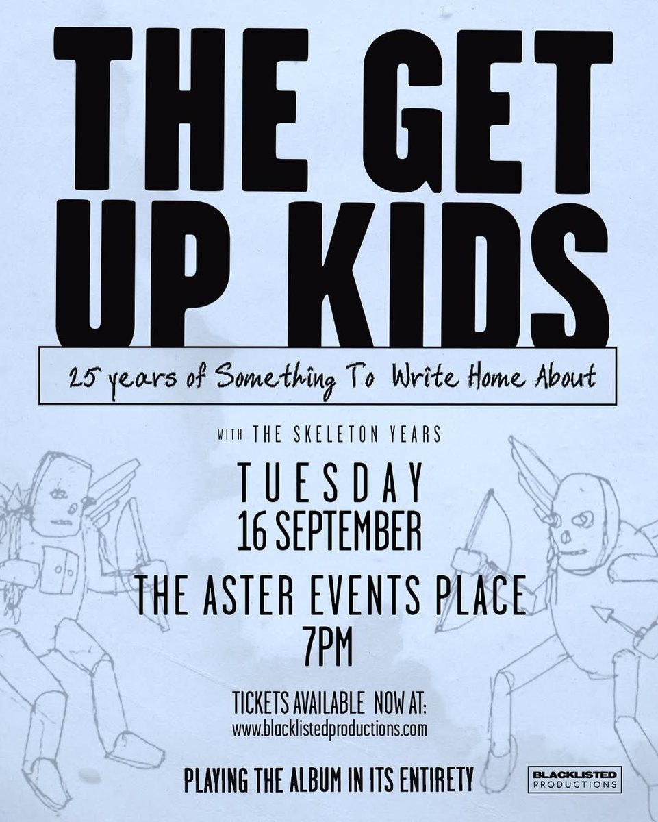 mtgh's tweet image. Manila! @thegetupkids will perform at The Aster Events Place on 16th September, tickets are on sale via blacklistedproductions.com/event-details/…! @BLKLSTDPRDCTNS