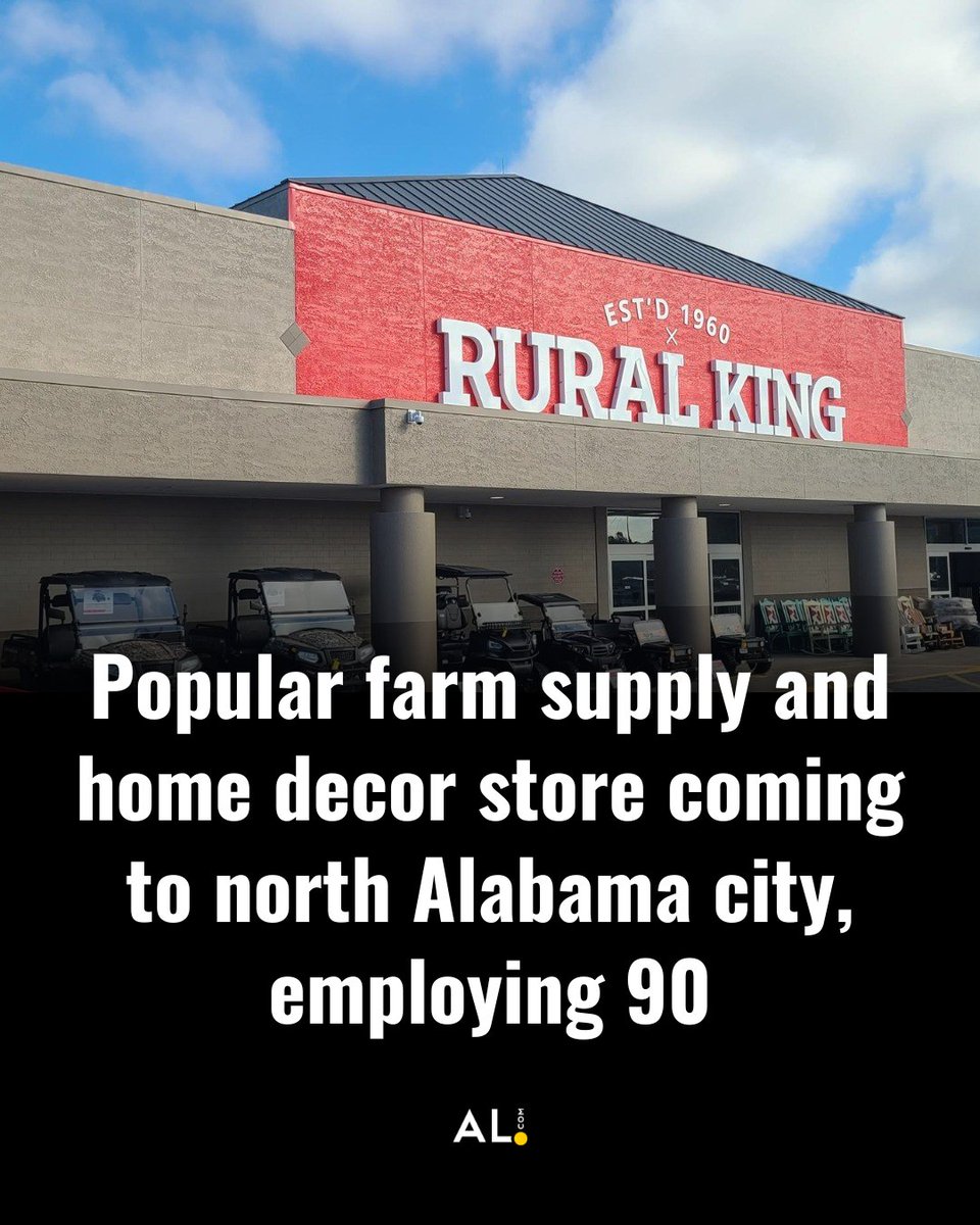 aldotcom's tweet image. 🔗: al.com/news/2025/07/p…
The home, farm and supply retailer plans to invest about $12 million in the project to renovate the existing building.
