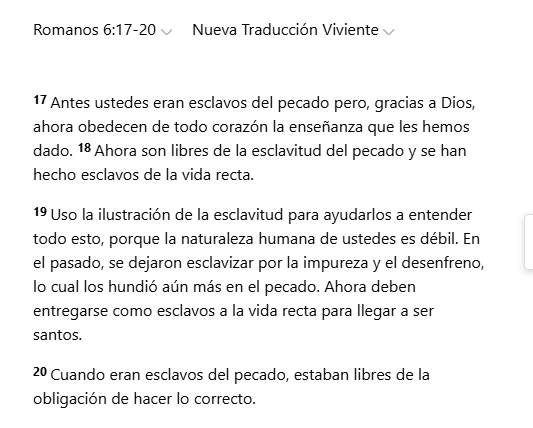 gPadronf's tweet photo. @OMGarridoG Romanos 6:17-20
¿Qué es la libertad?
si se eligen libremente las Esposas, entonces no es libertad.
Dios da Sabiduría al simple. https://t.co/sZ5bQSMvId