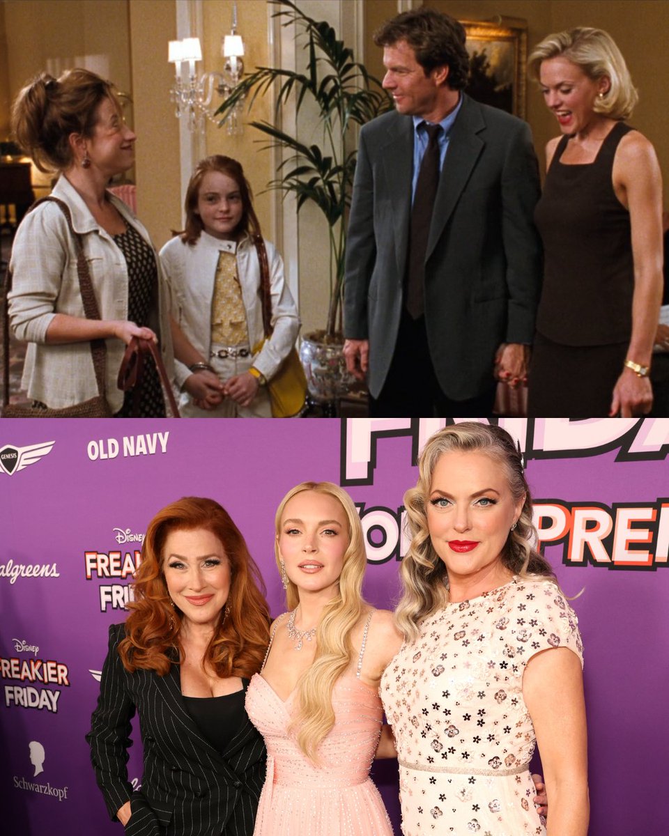 IMDb's tweet image. Honey, you've never looked better. 💜
27 years after #TheParentTrap, Lisa Ann Walter, Lindsay Lohan, and Elaine Hendrix reunite at the premiere of #FreakierFriday.