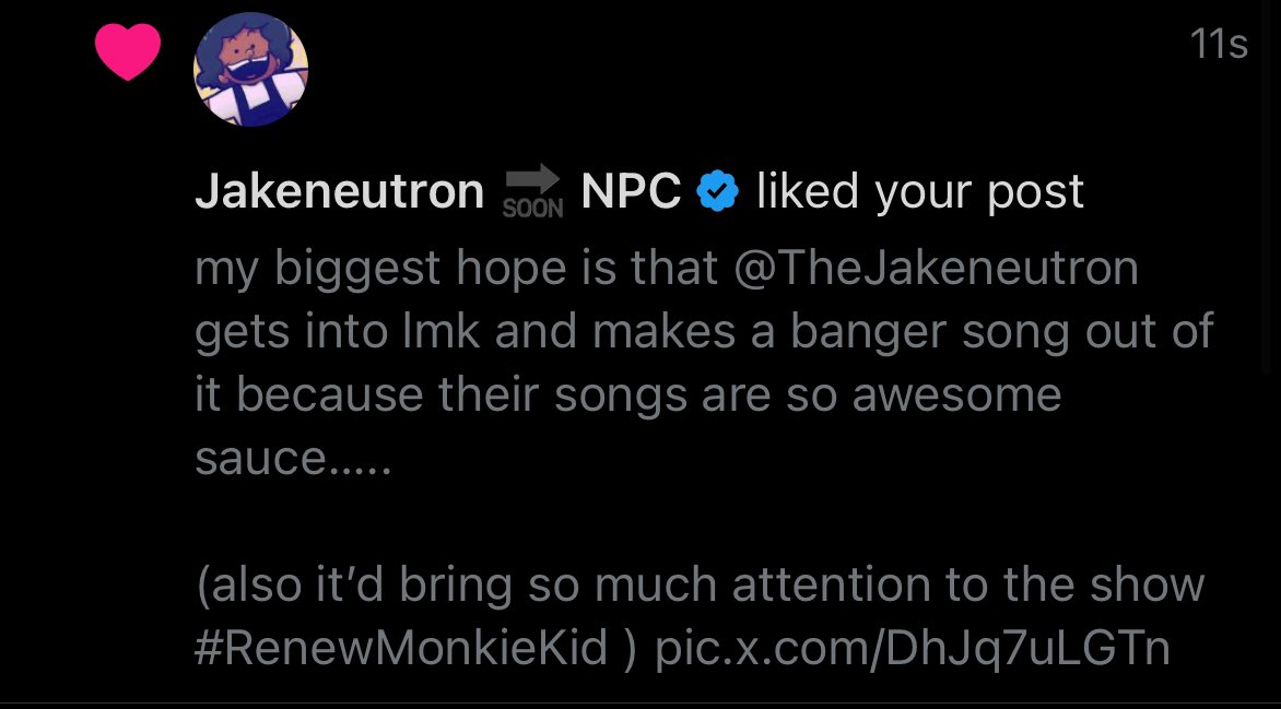 lyfsanity's tweet image. OH MY GOD????? HI MR NEUTRON…….. IM A BIG FAN….
the shock getting this notif the moment i opened twitter LMAO