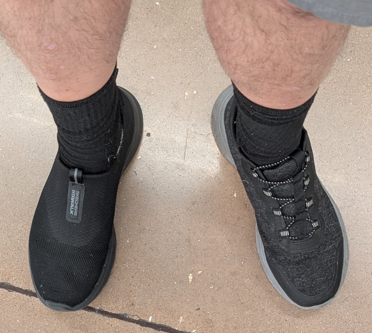 BBQBryan's tweet image. Got to the grocery store, looked down and apparently I&apos;m now this old and/or this level of DGAF.
Wasn&apos;t going to drive back home, change a shoe and go back...
And yeah forgot I had on black socks, too