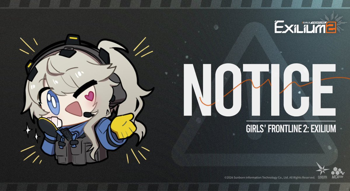 GFL2EXILIUM_EN's tweet image. Server Live Update Notice
Dear Commander,
GIRLS' FRONTLINE 2: EXILIUM is scheduled for update on July 23, 2025.
During this update, the game session will be interrupted and closed. After the update is complete, you will need to restart the client to finalize the update.
Time:…