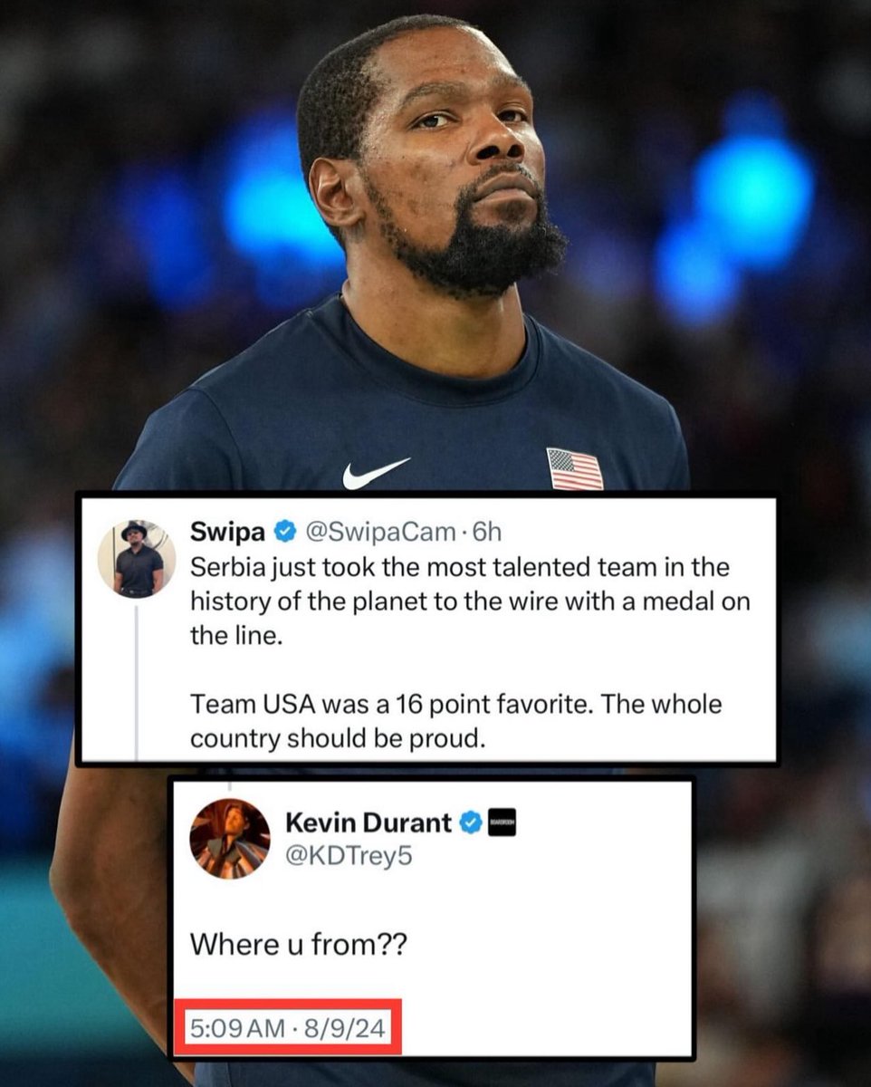 Maverick_SZN's tweet image. Remember when KD cooked this fan immediately following Team USA’s remarkable comeback against Serbia?