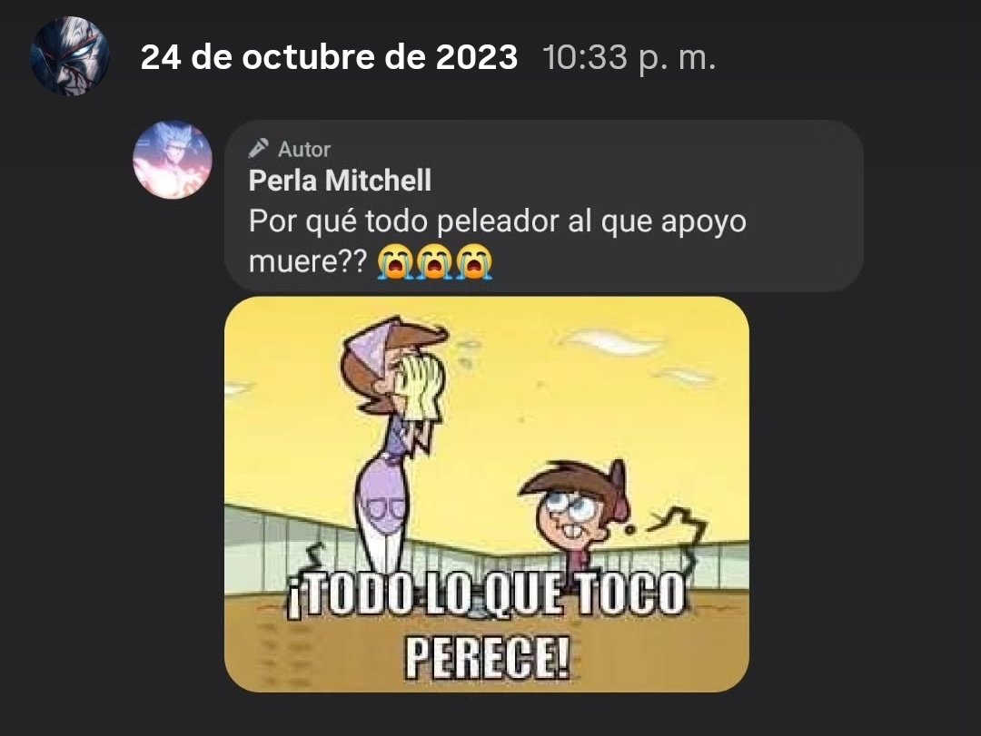PerlaMitchell47's tweet image. Se acabó la racha 🥹