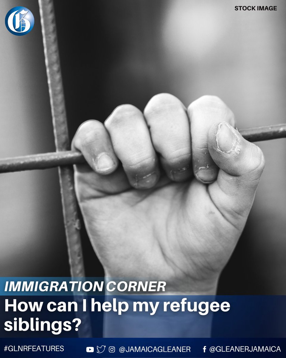 JamaicaGleaner's tweet image. Dear Miss Powell, I am a Canadian citizen, and I would like to help my siblings who are stuck in a refugee camp overseas. What are the programmes that I can use to bring them safely to Canada?
Read more: jamaica-gleaner.com/article/news/2… #GLNRFeatures