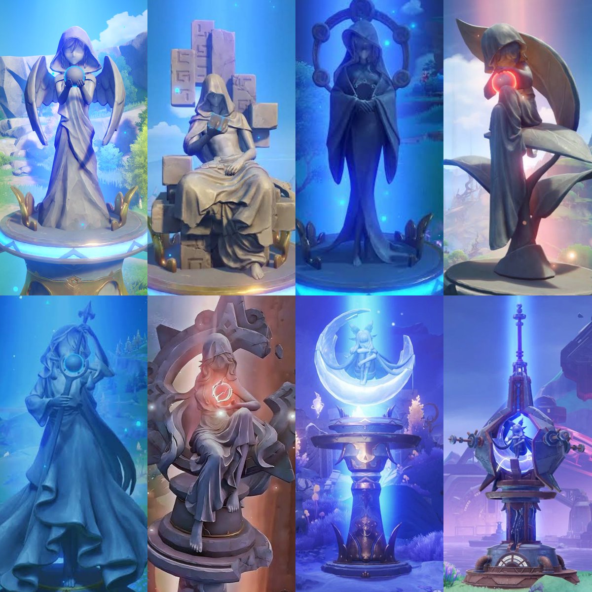 GenshinUniverse's tweet image. "Archons" Statues and Columbina
#GenshinImpact #原神 #NodKrai