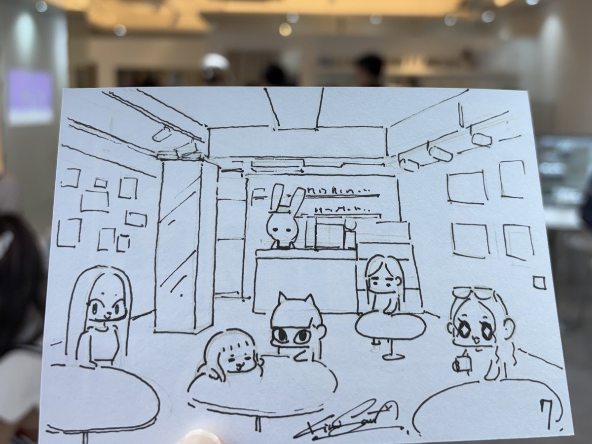 kiwisantw's tweet image. 當初在籌備「不存在的生咖」,看著預期的場內佈置概念圖的時候,腦中冒出了一個很簡單的想法:「如果她們五個在這裡會在做什麼?」
以前唸建築系常常在畫的室內空間透視圖搭配可愛的五個孩子
以這樣的靈感開始了這趟生咖之旅…