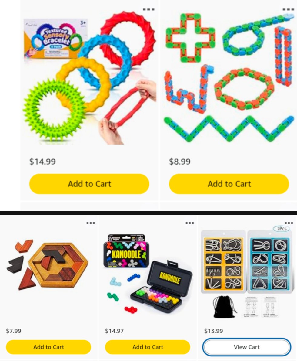 ashleylang2's tweet image. Hi, I'm Ashley. I teach grade 2 in Red Deer, Ab 🇨🇦
Fidgets and brain teasers are a big wishlist item for me this year. I used to think they were a waste of time, but saw so many of my students benefit from them last year. My mind has been changed! 🧠🤯 amazon.ca/hz/wishlist/ls…