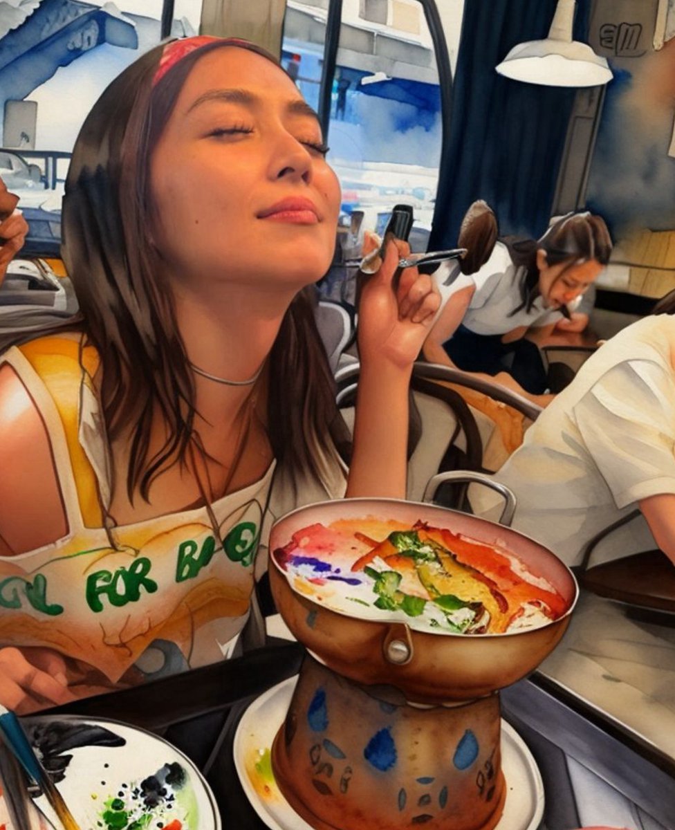 She's got this incredible aura about her - everything she does feels like a countdown to something amazing, even eating her favorite dish many moons ago in Bangkok.