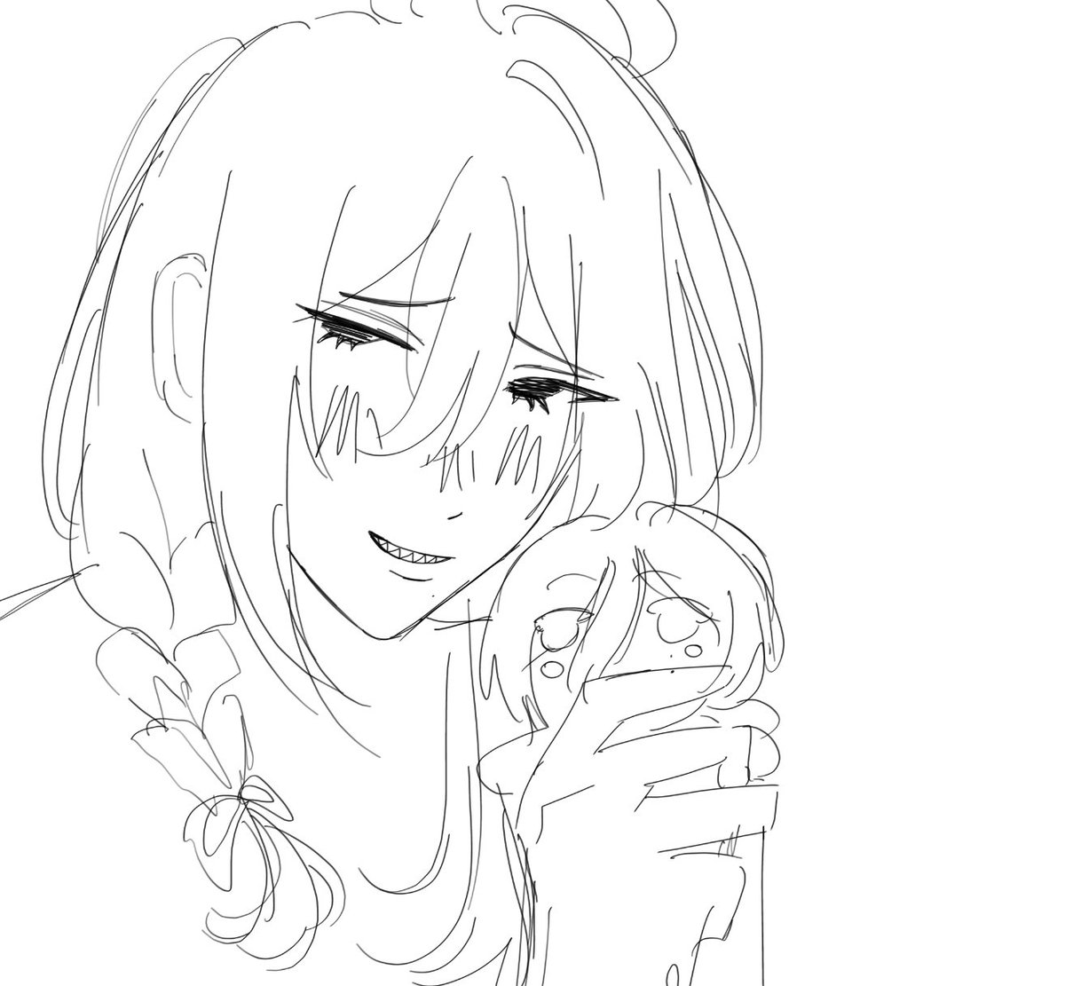 Soupzyy's tweet image. little hc mayoi makes dolls and owns a pretty doll house