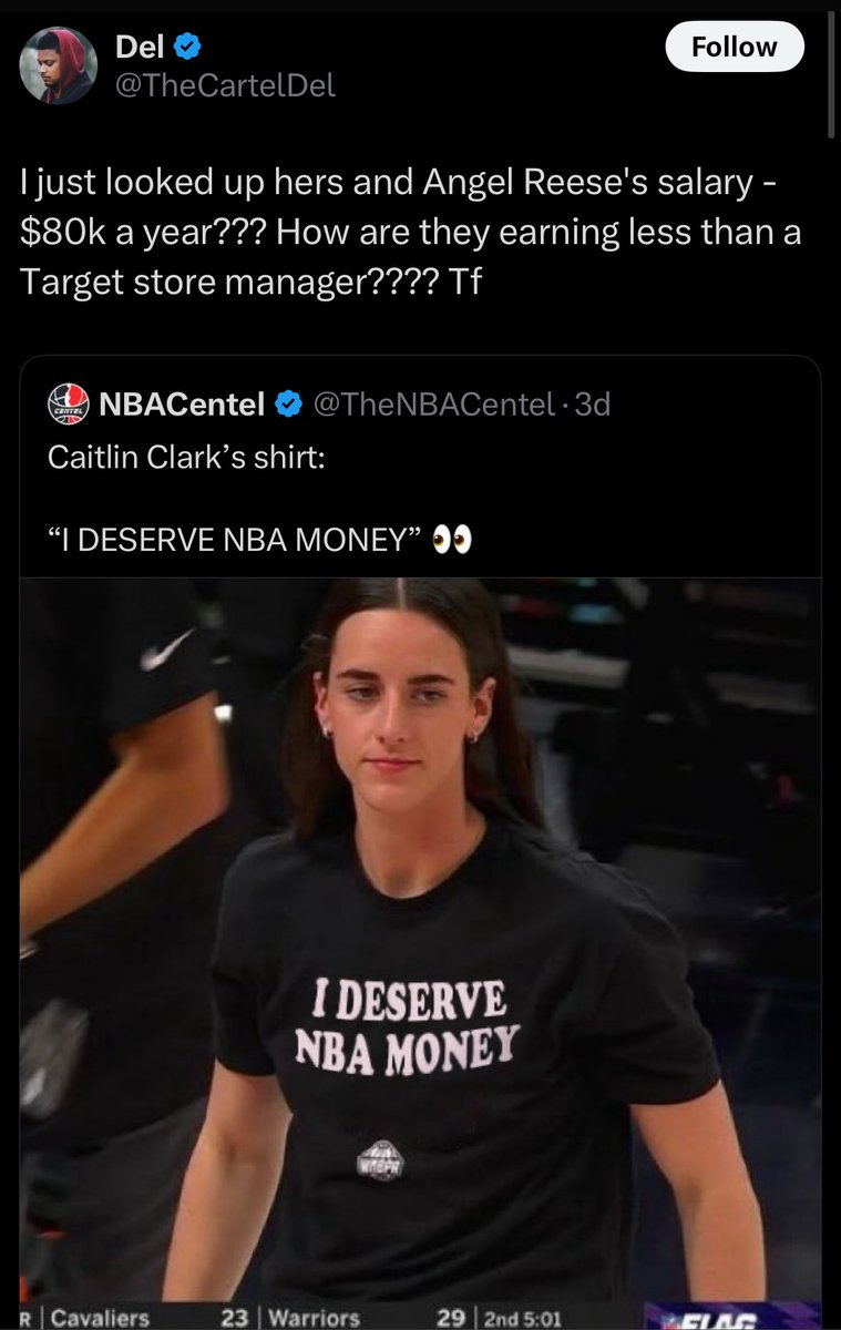 EndymionYT's tweet image. Because people actually go to Target, unlike the WNBA which has been operating at a loss of revenue since its inception
But not surprised a dude who worked on Suicide Squad: Kill the Justice League would have moronic takes tbh