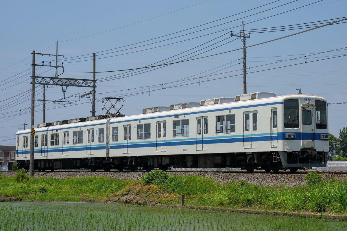trainphoto2025's tweet image. 2025年7月23日
東武 8500型8579F 旧北館林荷役所へ廃車回送
渡瀬〜旧北館林荷役所
8000系8500型は、残り8577Fの一本のみに。