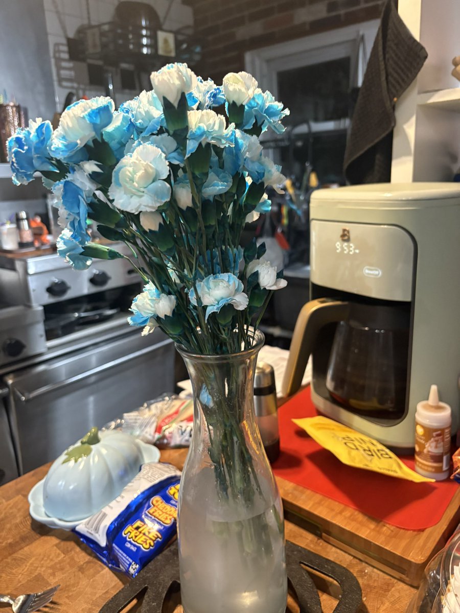 bledintosorrow's tweet image. / my gf got me the prettiest flowers